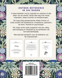 Happinez spirituele scheurkalender 2026 achterkant
