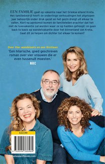 Een familie en een Griekse god achterzijde
