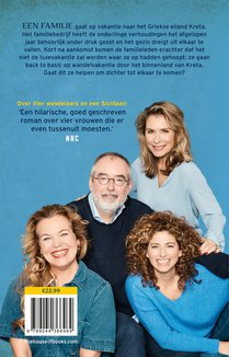 Een familie en een Griekse god achterzijde