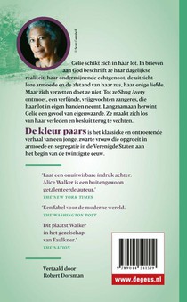 De kleur paars achterzijde