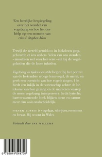 Vogelzang in tijden van stilte achterzijde