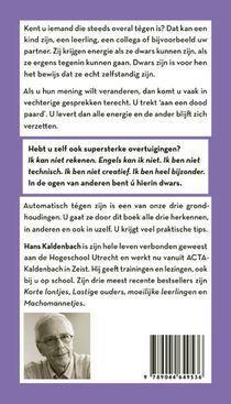 Dwars in leven en leren achterzijde