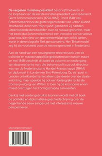 De vergeten minister-president achterzijde