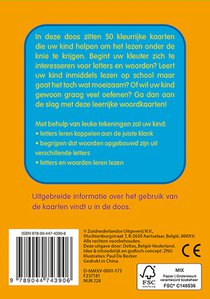 Letters en woordjes leren lezen achterkant