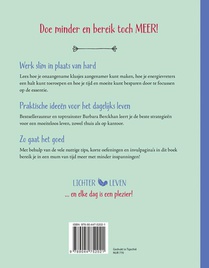 Lichter leven - Minder doen, meer bereiken achterzijde