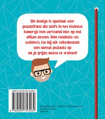 Puzzelpret op het toilet achterzijde
