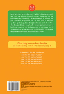 Vakantie oefenblaadjes - Klaar voor het eerste leerjaar achterzijde