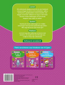 Oefenboek met stickers - Ik leer al tellen (4-5 j.) achterzijde