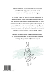 Stap voor stap mensen leren tekenen achterzijde