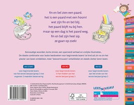 Een paard met een hoorn achterzijde