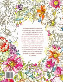 Bloemen schilderen in aquarel achterzijde