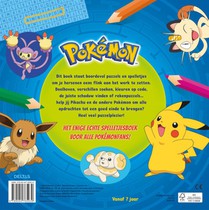 Pokémon spelletjesboek achterzijde
