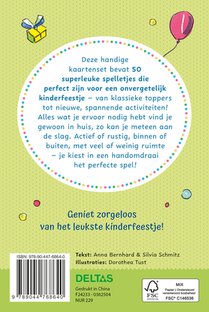 De allerleukste spelletjes voor kinderfeestjes (vanaf 3 jaar) - doos met kaarten achterzijde