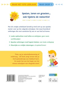 Vakantie oefenpret - Leuke tel-, schrijf- en leesoefeningen (naar het1ste leerjaar / naar groep 3) achterzijde