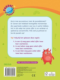 Puzzelplaneet - Superleuke sudoku's achterzijde