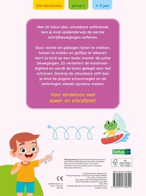 Oefenpret met uitwisbare stift - Allereerste schrijfoefeningen achterzijde