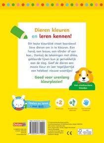 Lieve dieren kleurpret achterzijde