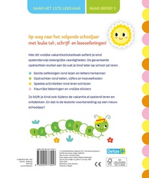Vakantie oefenboek met stickers (naar het 1ste leerjaar / naar groep 3) achterzijde