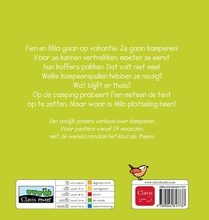 Kamperen met Fien en Milo achterzijde