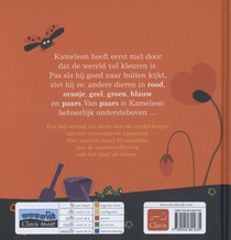 Kameleon ziet kleuren achterzijde