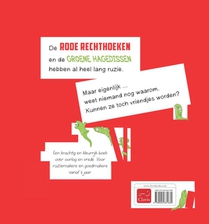 Groen en rood maken ruzie achterzijde