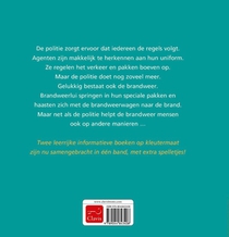 De politie en de brandweer achterzijde
