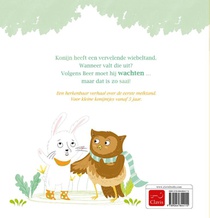 Konijn heeft een wiebeltand achterzijde