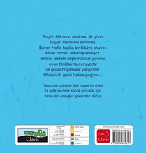 De eerste schooldag van Milan ( POD Turkse editie) achterzijde