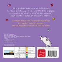 Billie eet zijn buikje rond achterzijde