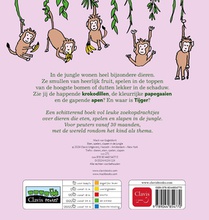 Eten, spelen, slapen in de jungle achterzijde