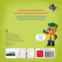 De vuilniswagen achterzijde