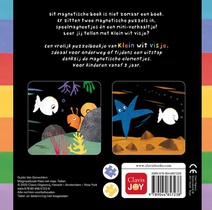 Magneetboek Klein wit visje. achterzijde