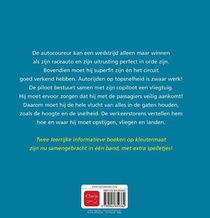De autocoureur en de piloot achterzijde