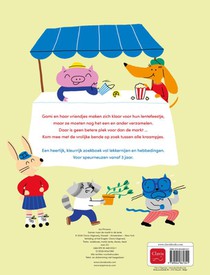 Samen naar de markt in de lente achterzijde