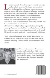 Het mysterie van de liefde achterzijde