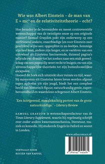 Einstein in tijd en ruimte achterzijde