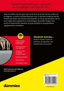 Lichaamstaal voor dummies achterzijde