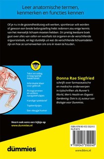Het menselijk lichaam voor Dummies achterzijde