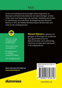 De kleine Geschiedenis van Groningen voor Dummies achterzijde