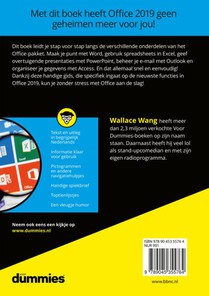 Microsoft Office 2019 voor Dummies achterzijde