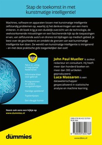 Kunstmatige intelligentie voor Dummies achterzijde