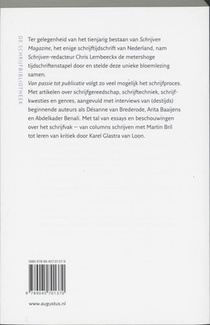 Van passie tot publicatie achterzijde