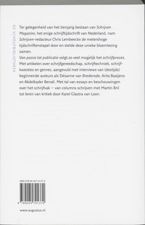 Van passie tot publicatie achterzijde