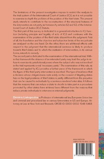 The role of not party in the trial before the International Court of Justice achterzijde