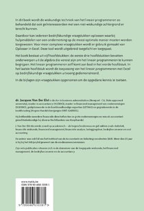 Lineair programmeren voor het management achterzijde