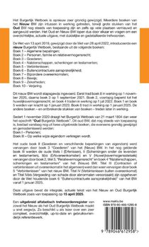 Burgerlijk Wetboek achterzijde