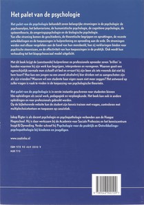 Het palet van de psychologie achterzijde