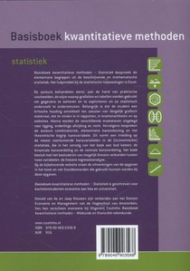 Basisboek kwantitatieve methoden achterzijde