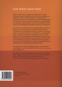 Van tekst naar text achterzijde