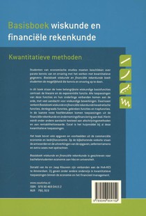 Basisboek wiskunde en financiele rekenkunde achterzijde
